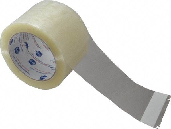 Intertape - 3" x 60 Yd Clear Rubber Adhesive Sealing Tape - Polypropylene Film Backing, 3 mil Thick, 32 Lb Tensile Strength, Series 1100 - Best Tool & Supply