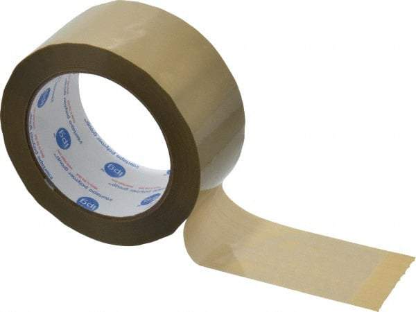 Intertape - 2" x 60 Yd Natural (Color) Rubber Adhesive Sealing Tape - Polypropylene Film Backing, 3 mil Thick, 32 Lb Tensile Strength, Series 1100 - Best Tool & Supply