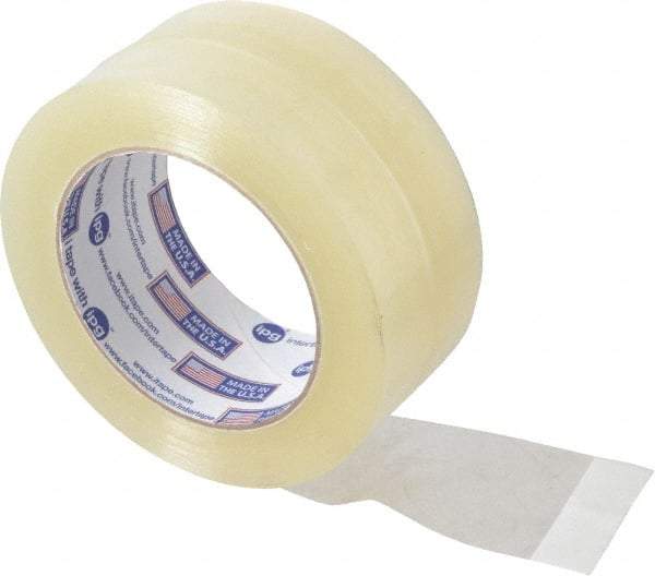 Intertape - 2" x 110 Yd Clear Acrylic Adhesive Sealing Tape - Polypropylene Film Backing, 2.1 mil Thick, 27 Lb Tensile Strength, Series 400 - Best Tool & Supply