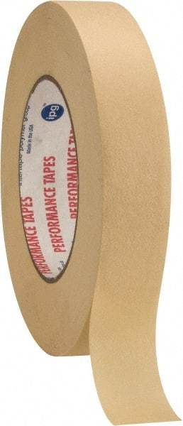 Intertape - 1" Wide x 60 Yd Long White Paper Masking Tape - Series PG24, 7.2 mil Thick, 26 In/Lb Tensile Strength - Best Tool & Supply