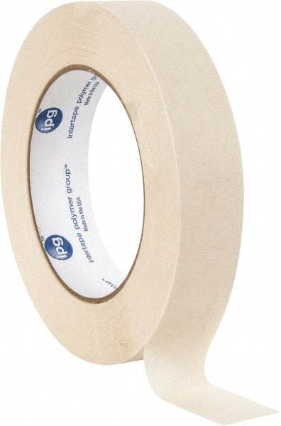 Intertape - 1" Wide x 60 Yd Long Tan Paper Masking Tape - Series 513, 5 mil Thick, 19 In/Lb Tensile Strength - Best Tool & Supply