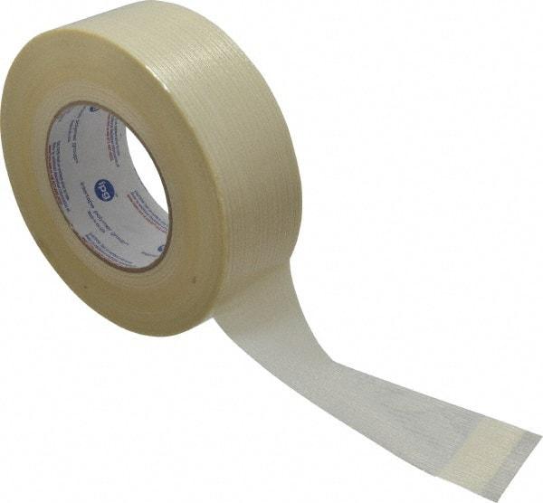 Intertape - 2" x 60 Yd Clear Rubber Adhesive Packaging Tape - Polyester Film Backing, 7.5 mil Thick, 333 Lb Tensile Strength, Series RG16 - Best Tool & Supply