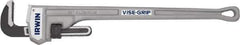 Irwin - 36" Aluminum Straight Pipe Wrench - 5" Pipe Capacity - Best Tool & Supply