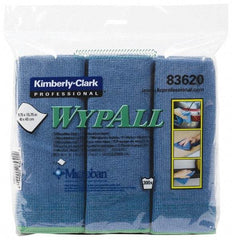 WypAll - Reusable Microfiber Wipes - Packet, 15-3/4" x 15-3/4" Sheet Size, Blue - Best Tool & Supply