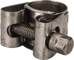 Mikalor - 3/4" Hose, 0.71" Wide x 0.04" Thick, T-Bolt Hose Clamp - 0.67 to 3/4" Diam, Stainless Steel - Best Tool & Supply