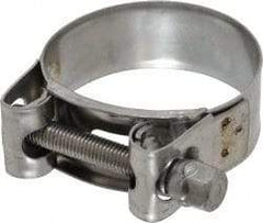 Mikalor - 2" Hose, 0.78" Wide x 0.04" Thick, T-Bolt Hose Clamp - 1.85 to 2" Diam, Stainless Steel - Best Tool & Supply