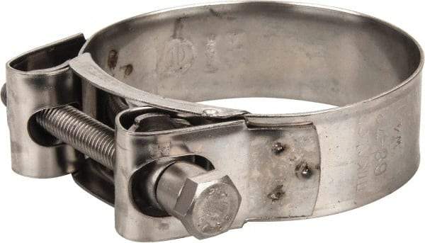 Mikalor - 2-3/4" Hose, 0.98" Wide x 0.04" Thick, T-Bolt Hose Clamp - 2.68 to 2.87" Diam, Stainless Steel - Best Tool & Supply