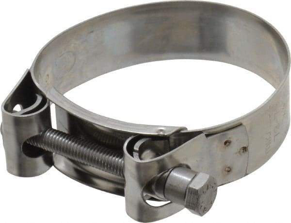 Mikalor - 3" Hose, 0.98" Wide x 0.04" Thick, T-Bolt Hose Clamp - 2.87 to 3.11" Diam, Stainless Steel - Best Tool & Supply