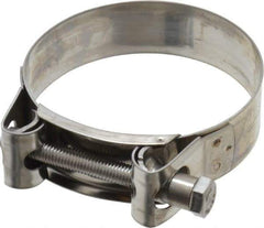 Mikalor - 3-1/4" Hose, 0.98" Wide x 0.04" Thick, T-Bolt Hose Clamp - 3.11 to 3.35" Diam, Stainless Steel - Best Tool & Supply