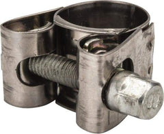 Mikalor - 3/4" Hose, 0.71" Wide x 0.04" Thick, T-Bolt Hose Clamp - 0.67 to 3/4" Diam, Stainless Steel Band, Housing & Zinc Plated Screw - Best Tool & Supply