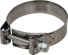 Mikalor - 3-3/4" Hose, 0.98" Wide x 0.04" Thick, T-Bolt Hose Clamp - 3.58 to 3.82" Diam, Stainless Steel Band, Housing & Zinc Plated Screw - Best Tool & Supply