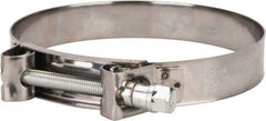 Mikalor - 6" Hose, 1.1" Wide x 0.051" Thick, T-Bolt Hose Clamp - 5.91 to 6.38" Diam, Stainless Steel Band, Housing & Zinc Plated Screw - Best Tool & Supply