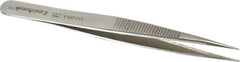 Aven - 4-3/4" OAL OOD-SA Precision Tweezers - Stainless Steel, OOD-SA Pattern - Best Tool & Supply