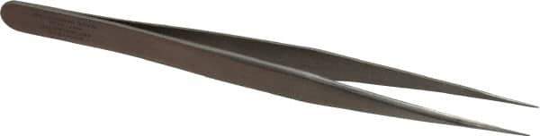 Aven - 4-3/4" OAL 1-SA Precision Tweezers - Stainless Steel, 1-SA Pattern - Best Tool & Supply