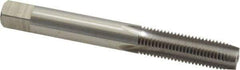 Interstate - M8x1.00 Metric Fine 4 Flute Bright Finish High Speed Steel Straight Flute Standard Hand Tap - Plug, Right Hand Thread, 2-23/32" OAL, 1-1/8" Thread Length, D5 Limit, Oversize - Best Tool & Supply