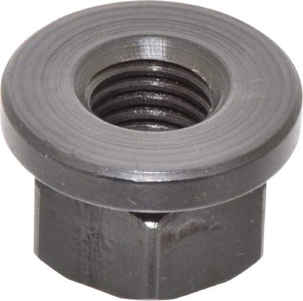 Gibraltar - 3/4-10, 1-5/8" Flange Diam, 1" High, 1-1/4" Across Flats, Flange Nut - Grade 12L14 Steel, Black Oxide Finish, 1/4" Flange Height, TCMAI - Best Tool & Supply