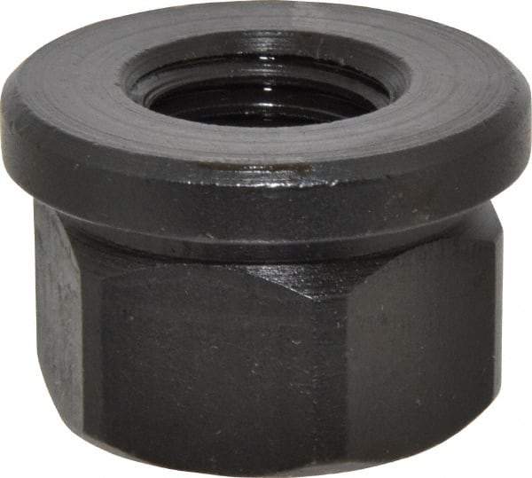 Gibraltar - 7/8-9, 1-3/4" Flange Diam, 1-1/8" High, 1-7/16" Across Flats, Flange Nut - Grade 12L14 Steel, Black Oxide Finish, 1/4" Flange Height, TCMAI - Best Tool & Supply