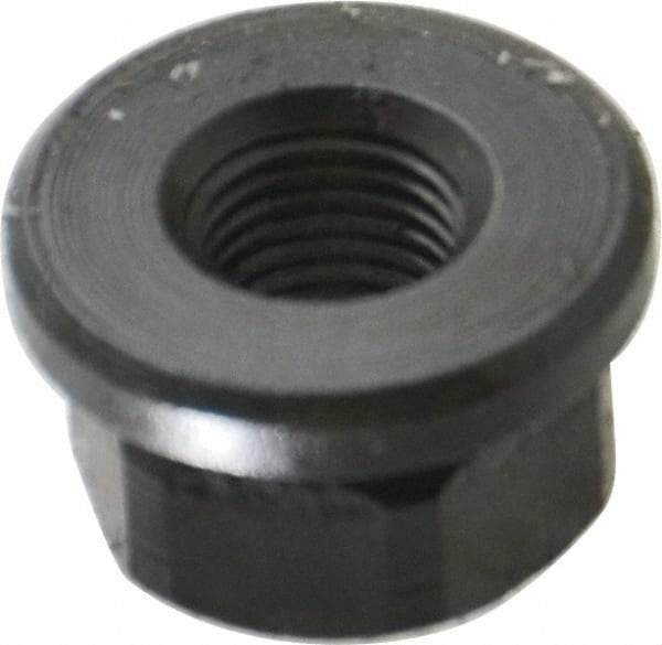 Gibraltar - 3/8-24, 7/8" Flange Diam, 1/2" High, 11/16" Across Flats, Flange Nut - Grade 12L14 Steel, Black Oxide Finish, 1/8" Flange Height, TCMAI - Best Tool & Supply