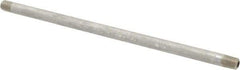 Merit Brass - Schedule 80, 1/4" Pipe x 12" Long, Grade 316/316L Stainless Steel Pipe Nipple - Seamless & Threaded - Best Tool & Supply