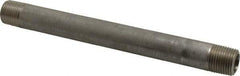 Merit Brass - Schedule 80, 1/2" Pipe x 8" Long, Grade 316/316L Stainless Steel Pipe Nipple - Seamless & Threaded - Best Tool & Supply