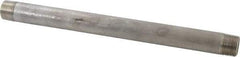 Merit Brass - Schedule 80, 3/4" Pipe x 12" Long, Grade 316/316L Stainless Steel Pipe Nipple - Seamless & Threaded - Best Tool & Supply