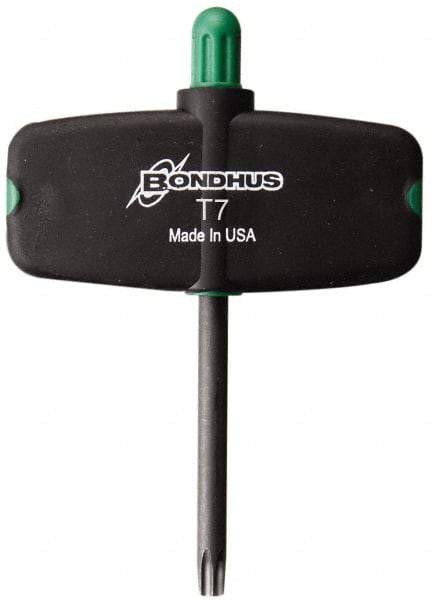 Bondhus - T7 Torx Plus Key - Wing Handle, Protanium High Torque Steel, 2" Length Under Head - Best Tool & Supply