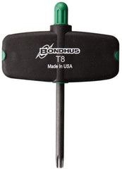 Bondhus - T8 Torx Plus Key - Wing Handle, Protanium High Torque Steel, 2" Length Under Head - Best Tool & Supply