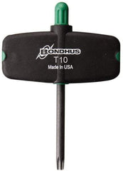 Bondhus - T10 Torx Plus Key - Wing Handle, Protanium High Torque Steel, 2" Length Under Head - Best Tool & Supply