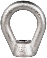 Gibraltar - 5,000 Lb Capacity, 5/8-11 Thread, Stainless Steel Lifting Eye Nut - Grade 316, 3" High, 1-1/2" Inside & 2-1/2" Outside Eye Diam, 1-3/8" Bell/Base Width - Best Tool & Supply