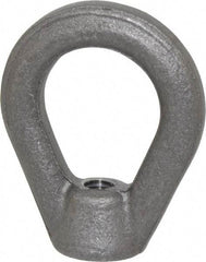 Gibraltar - 2,700 Lb Capacity, 3/8-16 Thread, Self Colored, Carbon Steel Heavy Duty Lifting Eye Nut - Grade C-1030, 2-1/2" High, 1-1/4" Inside & 2" Outside Eye Diam, 7/8" Bell/Base Width - Best Tool & Supply