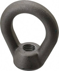 Gibraltar - 5,000 Lb Capacity, 5/8-11 Thread, Self Colored, Carbon Steel Heavy Duty Lifting Eye Nut - Grade C-1030, 3" High, 1-1/2" Inside & 2-1/2" Outside Eye Diam, 1-3/8" Bell/Base Width - Best Tool & Supply