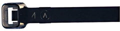 Made in USA - 48-9/16" Long Black Nylon Standard Cable Tie - 175 Lb Tensile Strength, 2.29mm Thick, 4" Max Bundle Diam - Best Tool & Supply