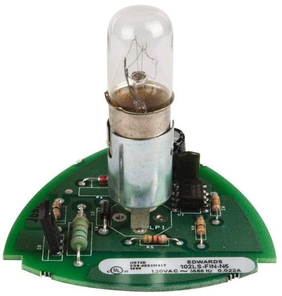 Edwards Signaling - Incandescent Lamp, Clear, Flashing, Stackable Tower Light Module - 120 VAC, 0.08 Amp, IP54, IP65 Ingress Rating, 3R, 4X NEMA Rated, Panel Mount, Pipe Mount - Best Tool & Supply