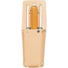 CLC - Knife Holster with 1 Pocket - Leather, Natural (Color), 2" Wide x 6" High x 1-1/4" Deep - Best Tool & Supply