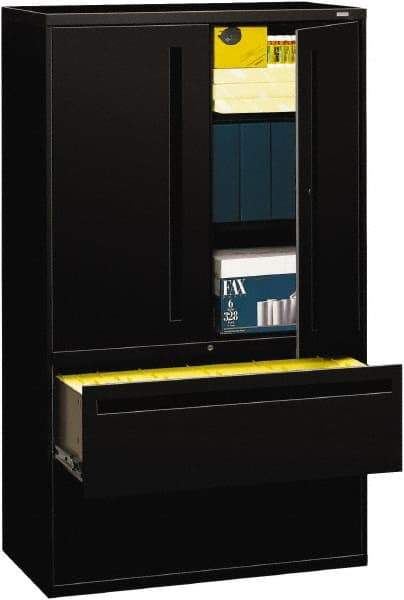 Hon - File & Cabinet Combinations Type: File/Cabinet Combo Color: Black - Best Tool & Supply