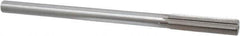 Interstate - 0.509" High Speed Steel 6 Flute Chucking Reamer - Straight Flute, 7/16" Straight Shank, 2" Flute Length, 8" OAL - Best Tool & Supply