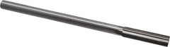 Interstate - 0.519" High Speed Steel 6 Flute Chucking Reamer - Straight Flute, 7/16" Straight Shank, 2" Flute Length, 8" OAL - Best Tool & Supply