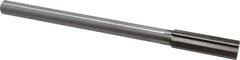 Interstate - 0.695" High Speed Steel 6 Flute Chucking Reamer - Straight Flute, 9/16" Straight Shank, 2-1/4" Flute Length, 9" OAL - Best Tool & Supply