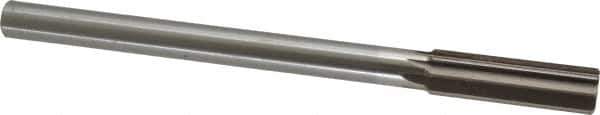 Interstate - 0.754" High Speed Steel 6 Flute Chucking Reamer - Straight Flute, 5/8" Straight Shank, 2-1/2" Flute Length, 9-1/2" OAL - Best Tool & Supply