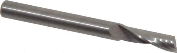 Onsrud - 1/4" Cutting Diam x 3/4" Length of Cut, 1 Flute, Upcut Spiral Router Bit - Uncoated, Right Hand Cut, Solid Carbide, 2-1/2" OAL x 1/4" Shank Diam, Single Edge, 22° Helix Angle - Best Tool & Supply