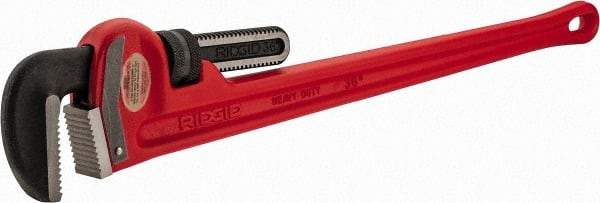 Ridgid - 36" Cast Iron & Steel Straight Pipe Wrench - 5" Pipe Capacity - Best Tool & Supply