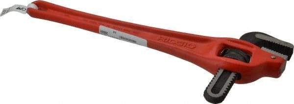 Ridgid - 18" Steel Offset Pipe Wrench - 2-1/2" Pipe Capacity - Best Tool & Supply