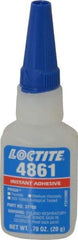 Loctite - 0.70 oz Bottle Clear Instant Adhesive - Series 4861, 20 sec Fixture Time, 24 hr Full Cure Time, Bonds to Metal & Plastic - Best Tool & Supply