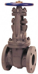 NIBCO - 16" Pipe, Class 125, Flanged Nickel Iron Solid Wedge OS & Y Gate Valve - 200 WOG, 125 WSP, Bolted Bonnet - Best Tool & Supply