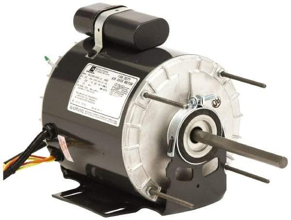 US Motors - 1/4 hp, TEAO Enclosure, Auto Thermal Protection, 1,075 RPM, 115 Volt, 60 Hz, Industrial Electric AC/DC Motor - Size 48 Frame, Hub/Stud Mount, 1 Speed, Ball Bearings, 3.6 Full Load Amps, B Class Insulation, CCW Lead End Rev - Best Tool & Supply