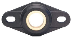 Igus - 12mm ID, 56.7mm OAL2-Bolt Flange Bearing - 247 Lb Dyn Cap, 41" Btw Mnt Hole Ctrs, Thermoplastic - Best Tool & Supply