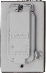 Thomas & Betts - Electrical Outlet Box Aluminum GFCI Receptacle Cover - Includes Gasket & Screw - Best Tool & Supply