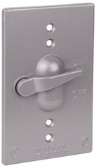 Thomas & Betts - Electrical Outlet Box Aluminum Switch Cover - Includes Gasket & Screw - Best Tool & Supply