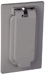 Thomas & Betts - Electrical Outlet Box Aluminum GFCI Receptacle Cover - Includes Gasket & Screw - Best Tool & Supply