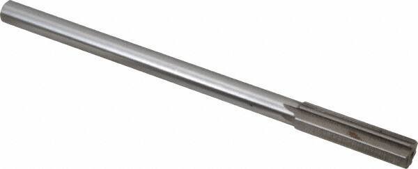 Interstate - 0.524" High Speed Steel Chucking Reamer - Straight Flute, 0.4355" Straight Shank, 2" Flute Length, 8" OAL - Best Tool & Supply